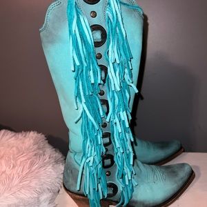 Liberty Black Ophelia Turquoise Boots